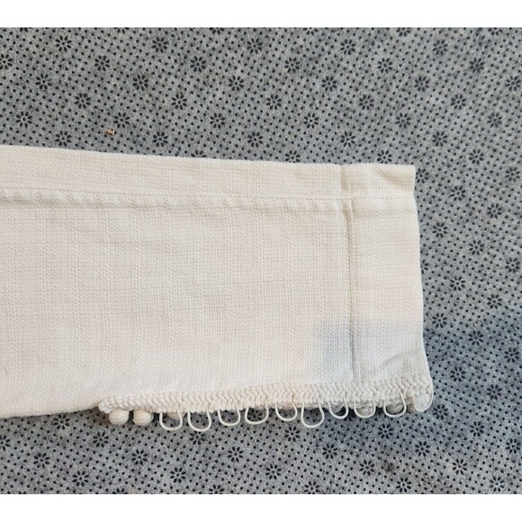 Daughters of the Liberation Anthropologie Cream Textured Ankle Pants Size 2 - Picture 12 of 16